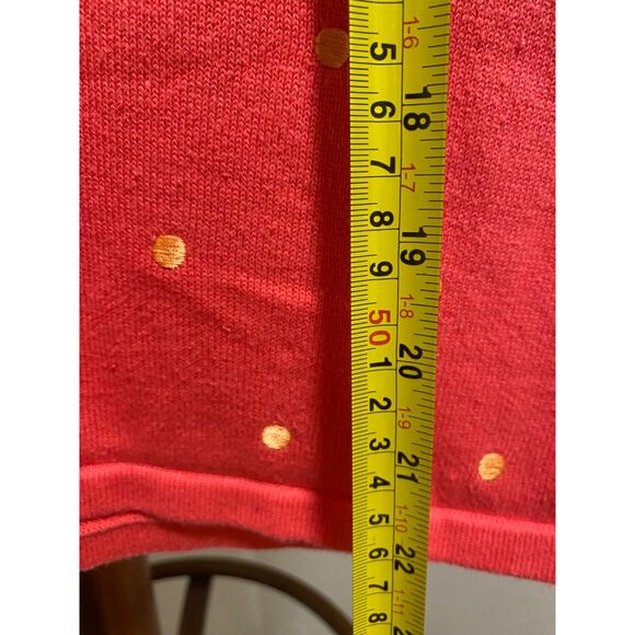 Retro Vintage Bright Pink and Orange Polka Dot Tank Top - Size M - Picture 5 of 5